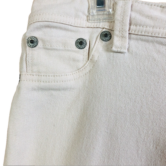 Wet Seal Size XL Very Light Peach Denim Pants with Back Pockets and Belt… - Picture 5 of 14